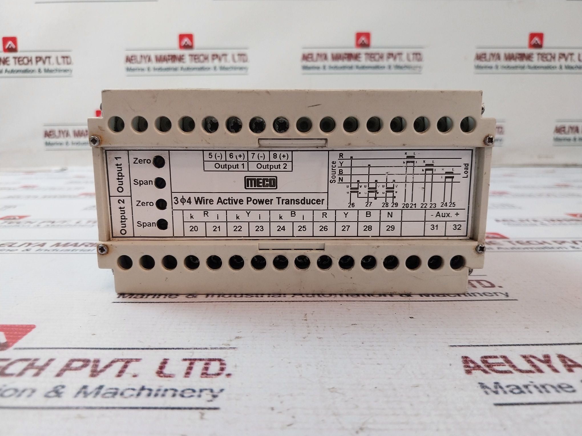 Meco WT34 Active Power Transducer 0-5.00mW 0-110 VAC