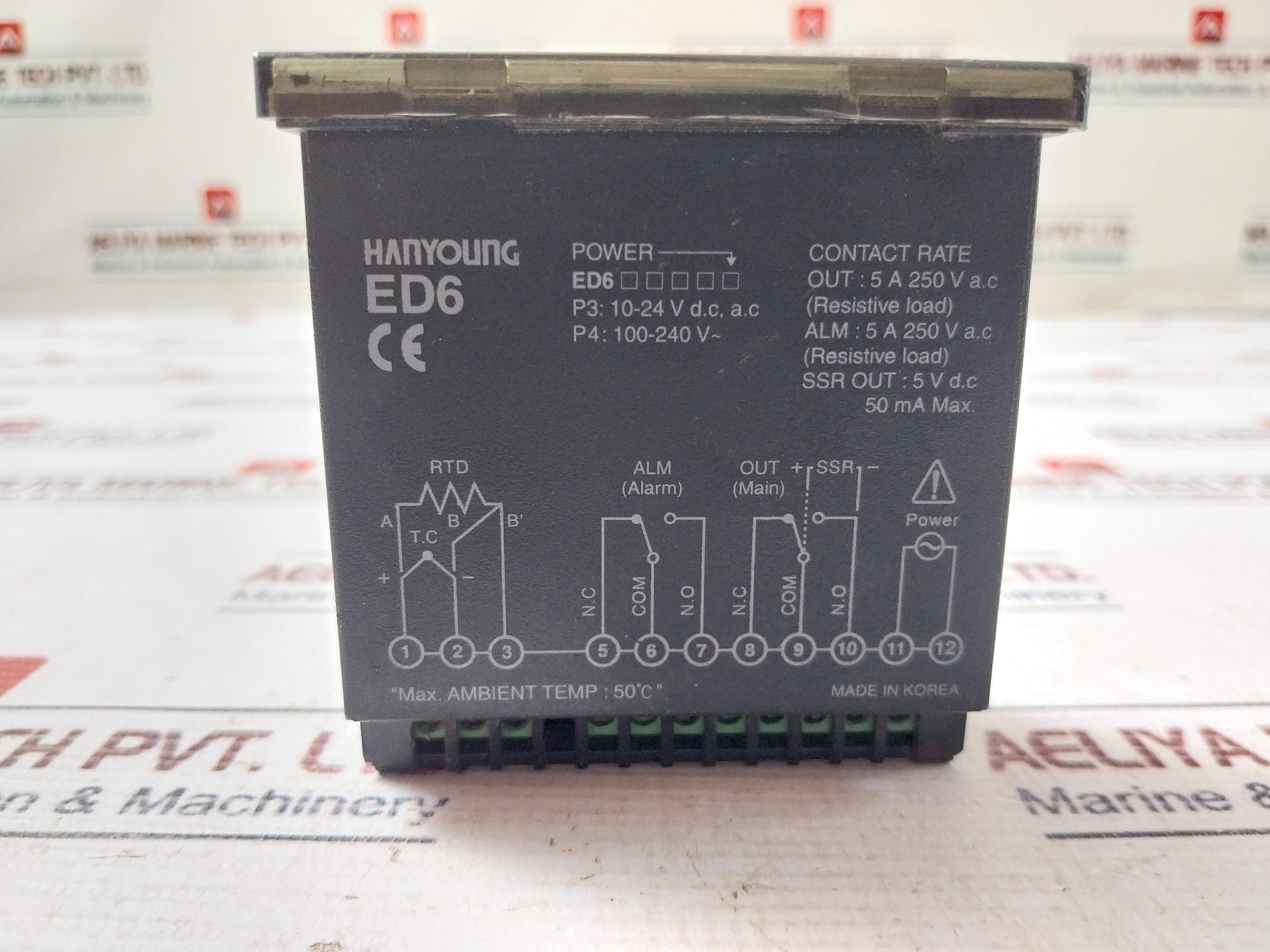 Hanyoung ED6-FPMAP4 Temperature Controller -100.0~400.0
