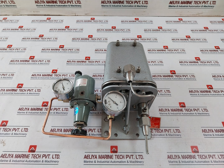Nagano Keiki Ke 21 Pneumatic Pressure Transmitter W/ Air Regulator Xr 15