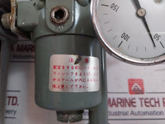 Nagano Keiki Ke 21 Pneumatic Pressure Transmitter W/ Air Regulator Xr 15