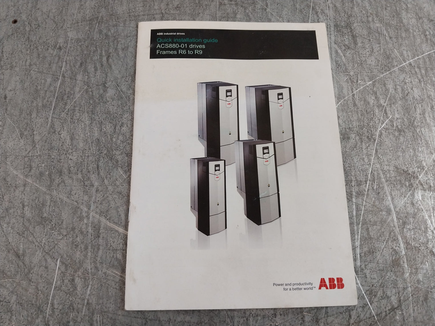 Abb Acs880-01-169A-3 Frequency Converter U1 3- 400 Vac F2 0-500Hz (Incomplete)