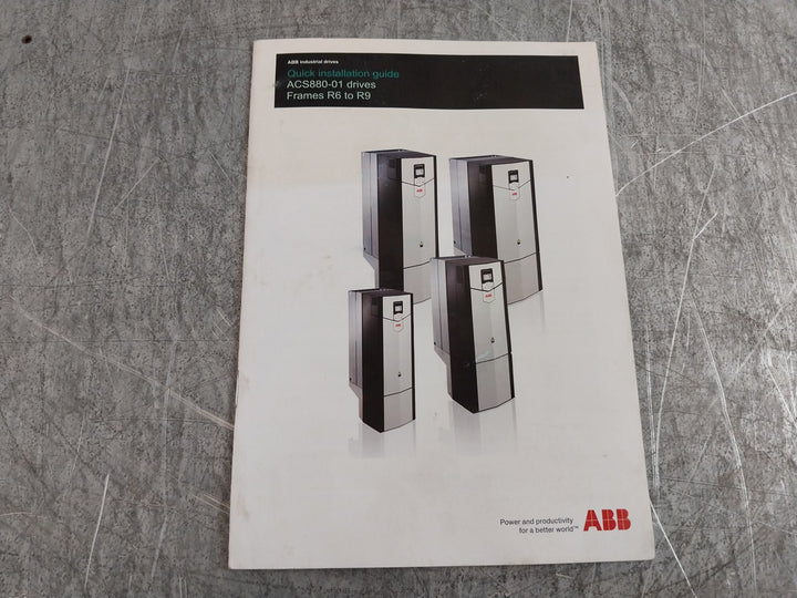 Abb Acs880-01-169A-3 Frequency Converter U1 3- 400 Vac F2 0-500Hz (Incomplete)