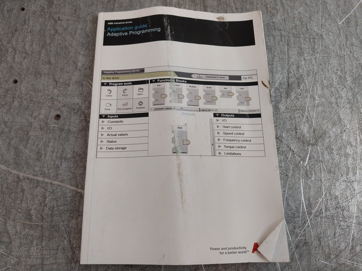 Abb Acs880-01-169A-3 Frequency Converter U1 3- 400 Vac F2 0-500Hz (Incomplete)