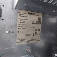 Siemens 6Sl3320-1Te41-0Aa3 Sinamics Motor Module 6Sl3352-1Ae41-0Fa1 Dc 510-750V