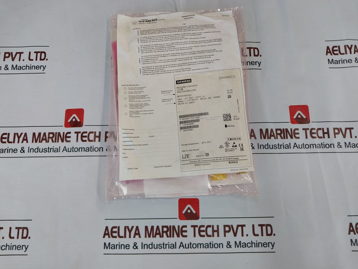 Siemens 6Sl3320-1Te41-0Aa3 Sinamics Motor Module 6Sl3352-1Ae41-0Fa1 Dc 510-750V