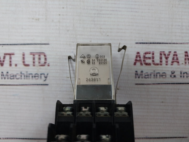 Omron My4Z Relay With Base 5A 200/220 Vac