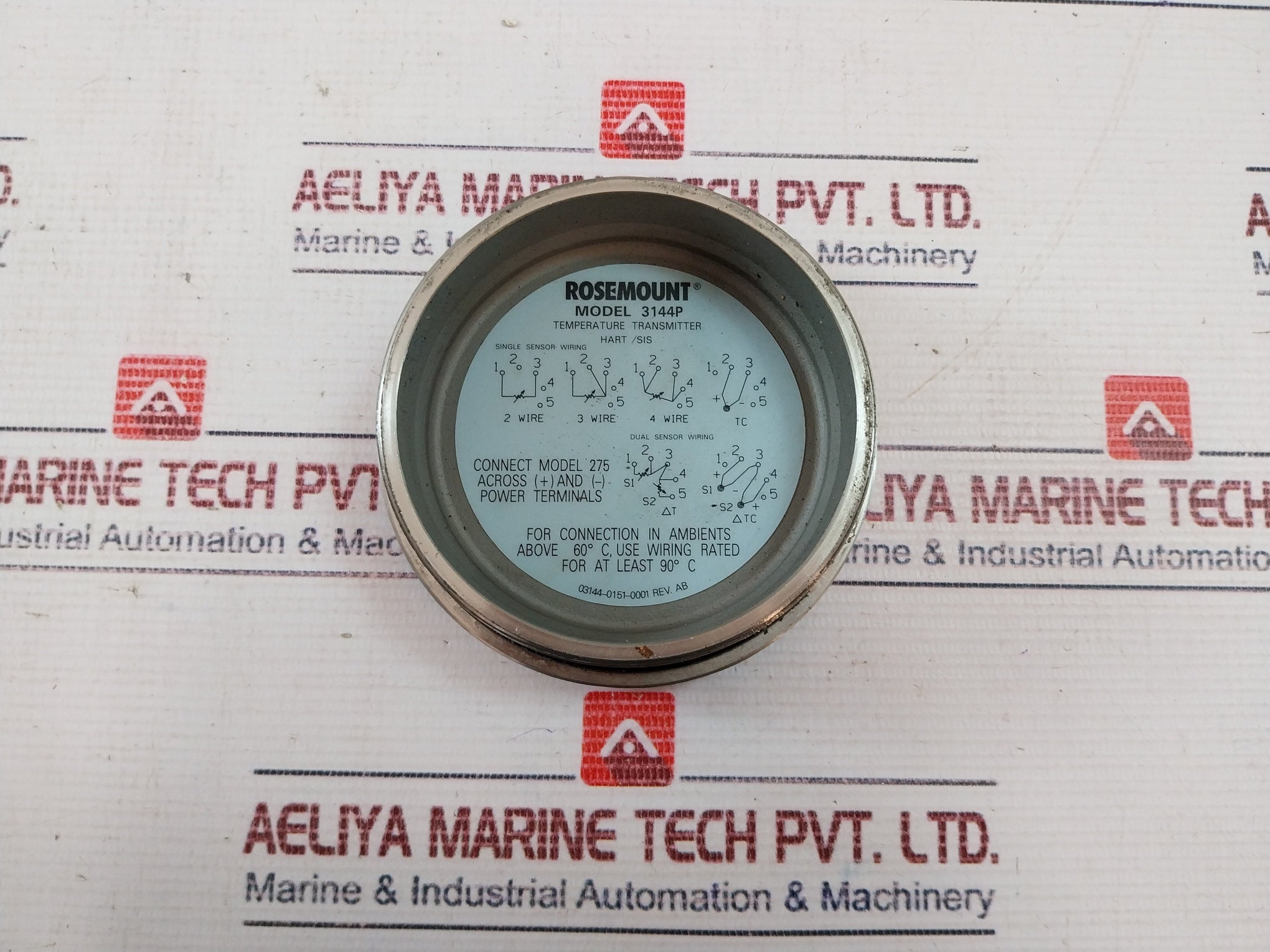 Rosemount 3114P Smart Family Temperature Transmitter 12.0-42.4 Vdc