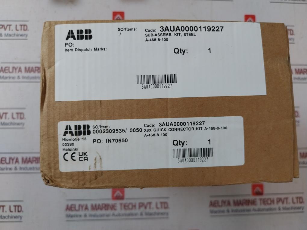 Abb 3aua0000119227 X8x Quick Connector Kit A9140-264 3aua0000119101