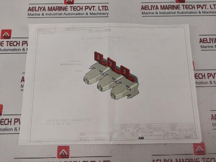 Abb 3aua0000119227 X8x Quick Connectors Assembly Kit A 468-8-100