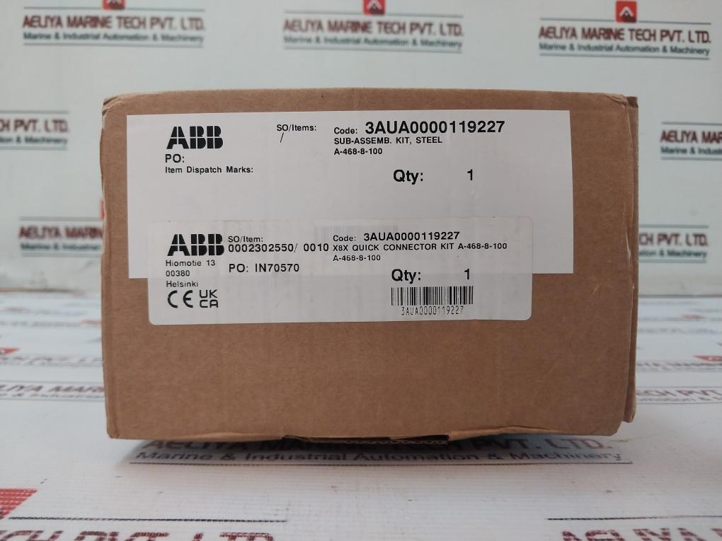 Abb 3aua0000119227 X8x Quick Connectors Assembly Kit A 468-8-100