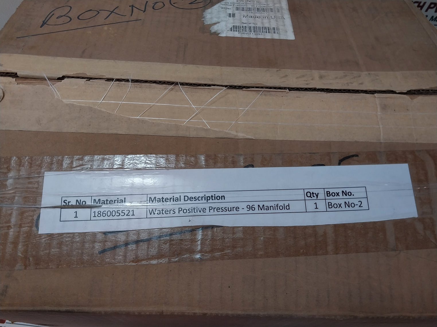 Waters Positive Pressure-96 Processor Manifold 186005521 0-15 PSI 186005586