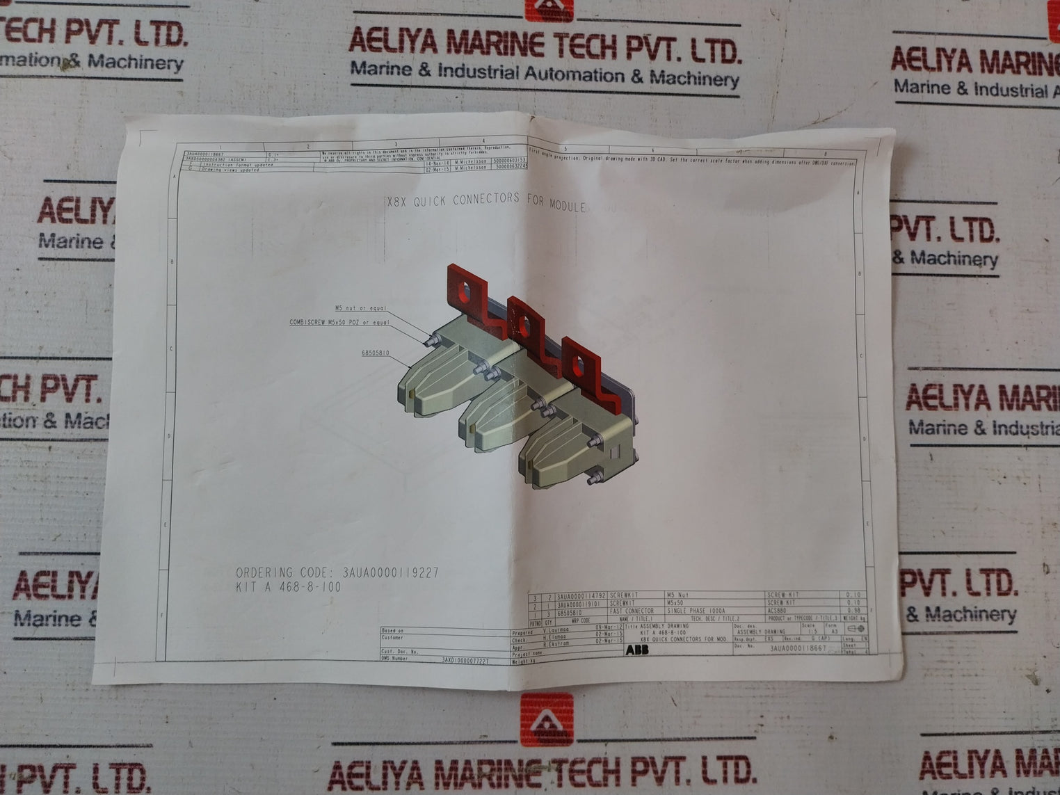 Abb 3Aua0000119227 X8X Quick Connector Kit A9140-265