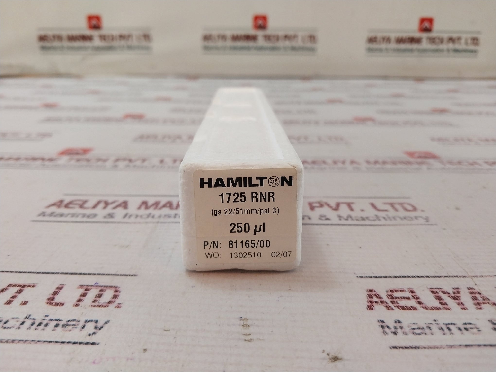 Hamilton 1725 Rnr 81165/00 50-250 Ul 0.05-0.25 Ml