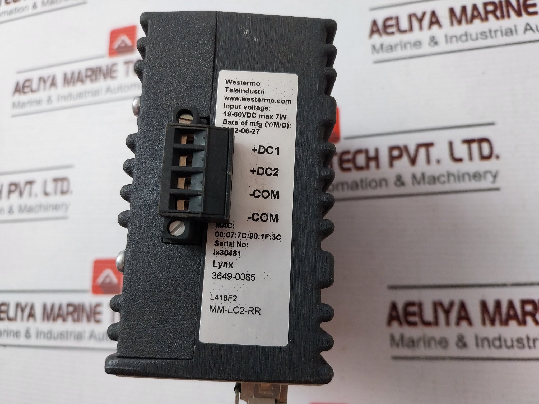 Westermo Lynx 3649-0085 Ethernet Switch 19-60 VDC MAX 7W L418F2