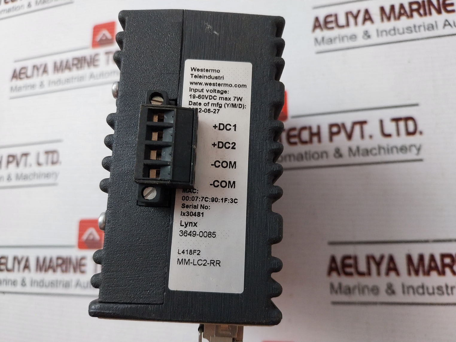 Westermo Lynx 3649-0085 Ethernet Switch 19-60 VDC MAX 7W L418F2