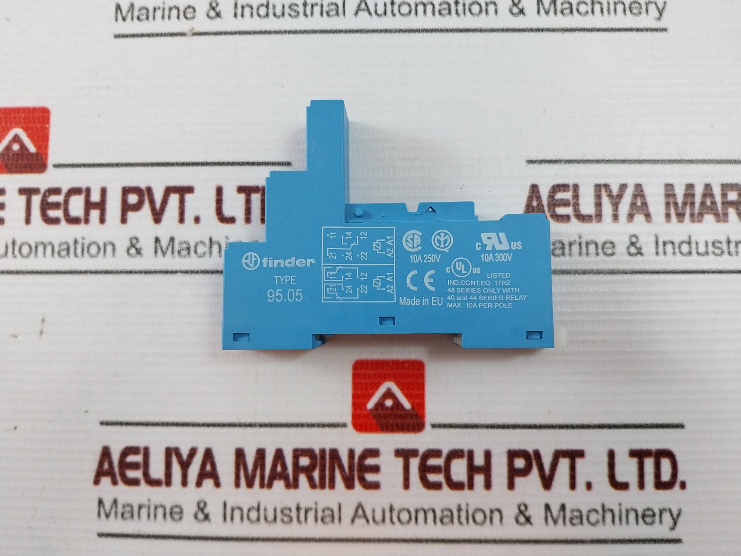 Lot of 7X Finder 95.05 Relay Socket 10000125212, 10A 300V