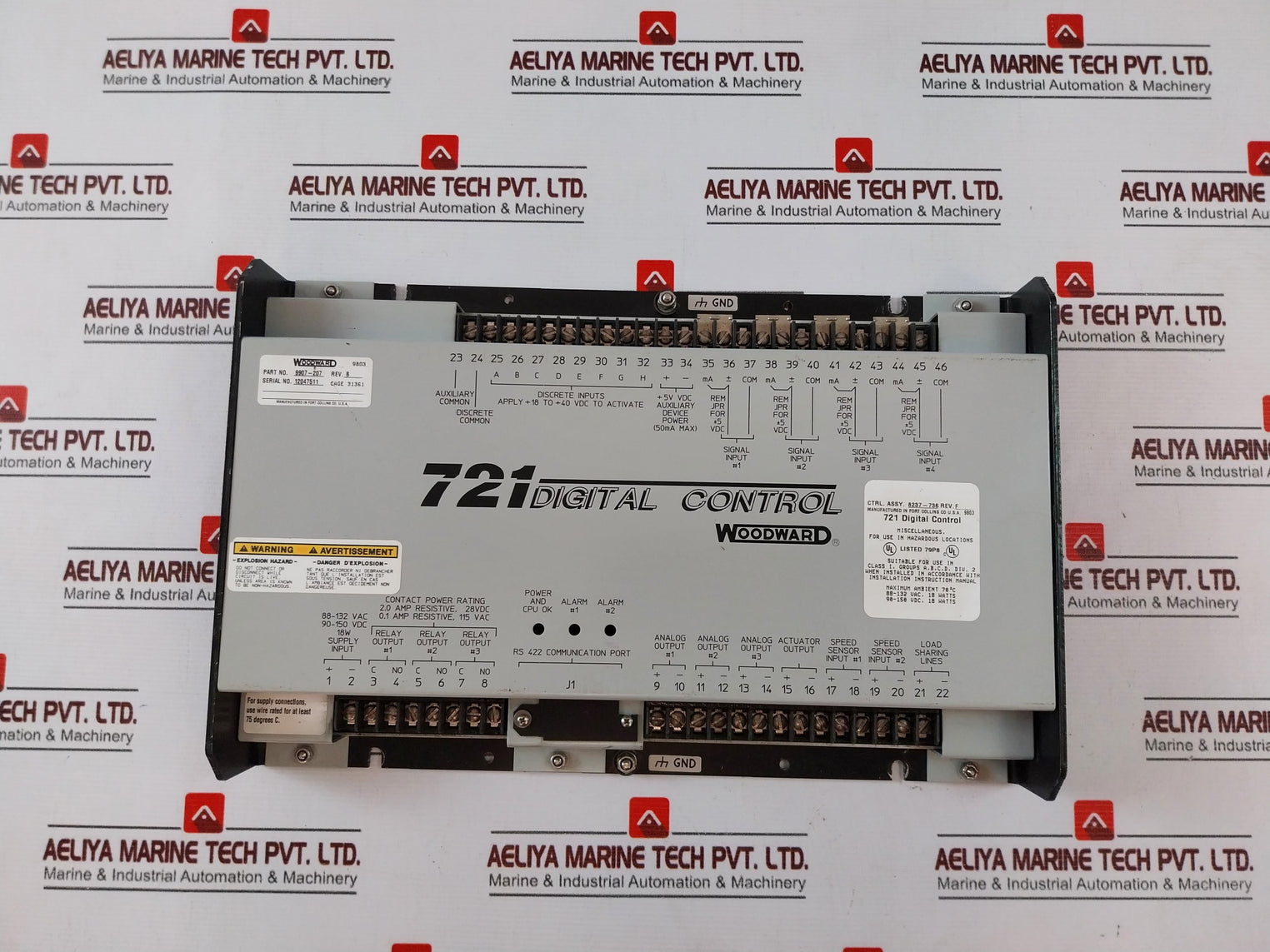 Woodward 721 Digital Control 9907-207 Rev. B