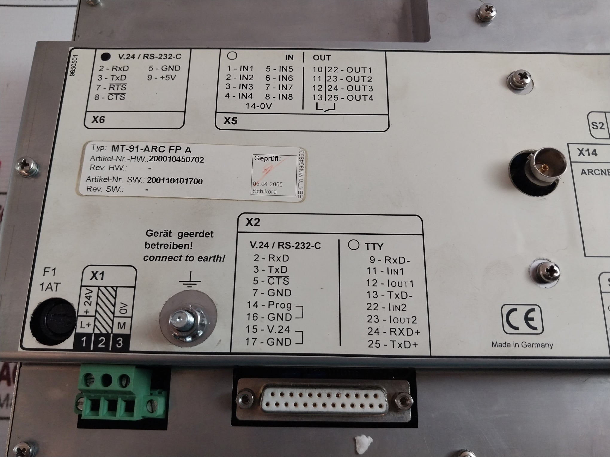 ABB MT-91 Operator Panel MT-91-ARC FP A