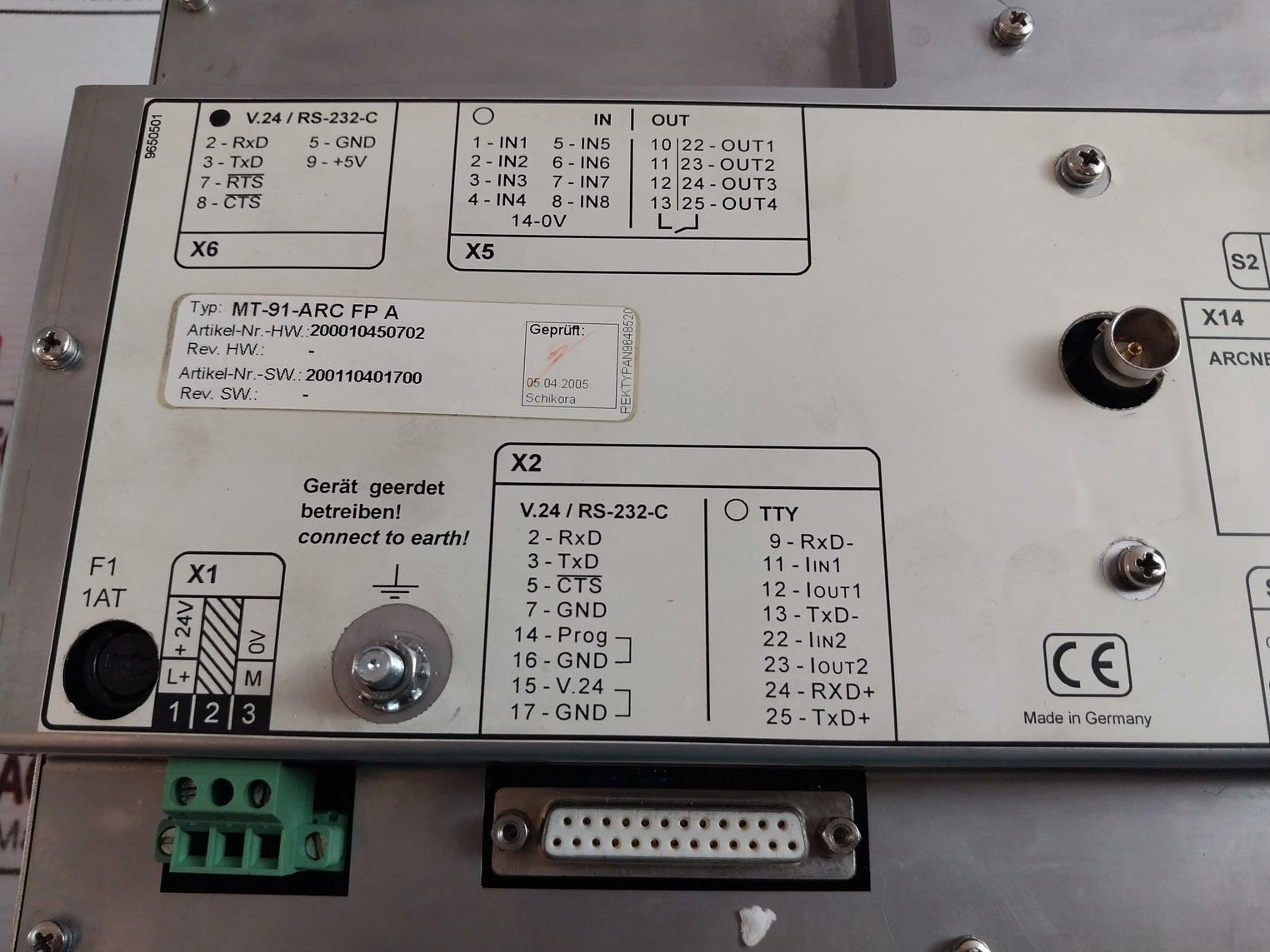 ABB MT-91 Operator Panel MT-91-ARC FP A