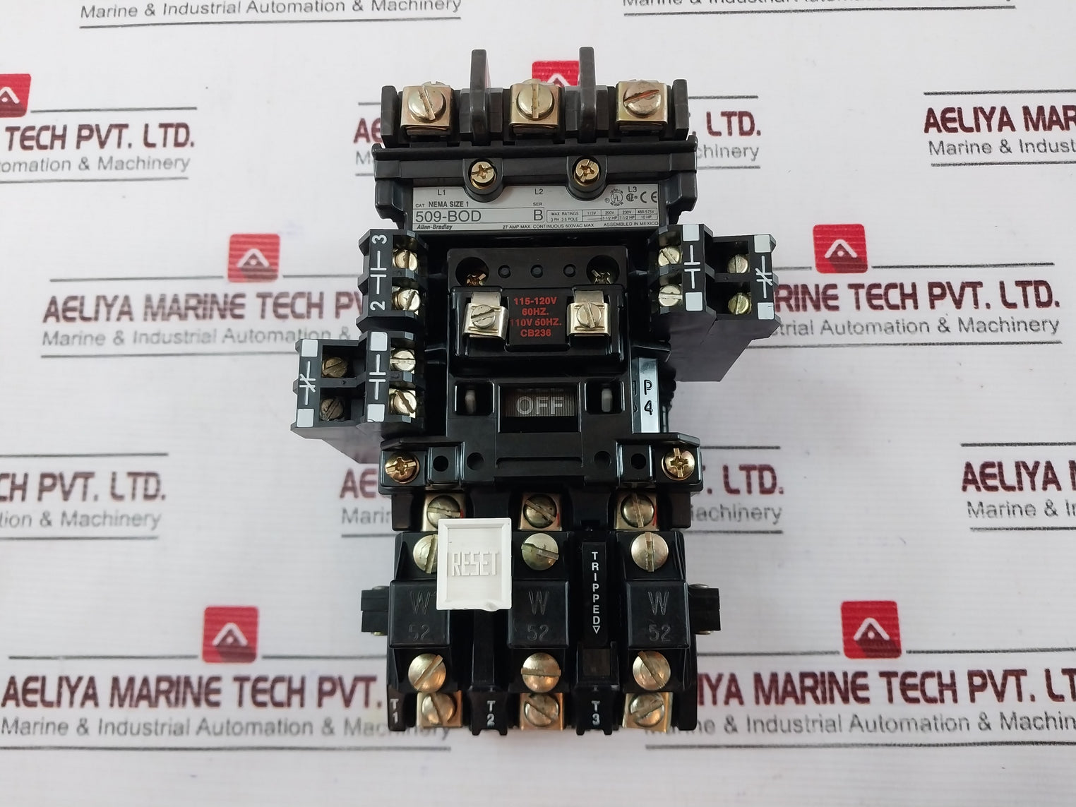 Allen Bradley 509-bod Motor Starter Contactor 115-120V 60Hz