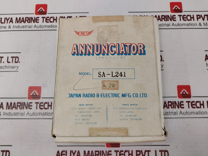 Jrcs Sa-l241 Annunciator Pcb Card 29
