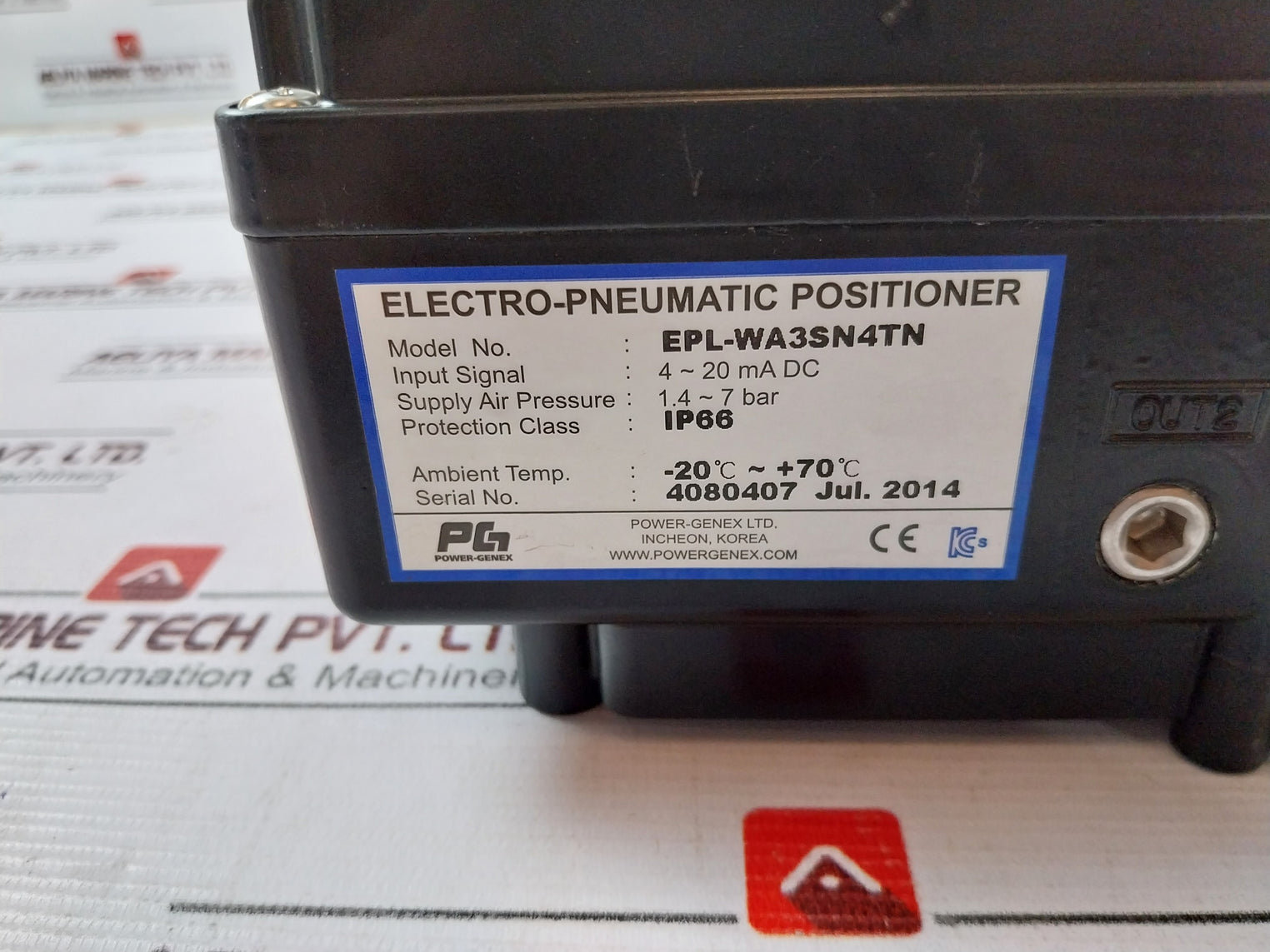 POWER-GENEX EPL-WA3SN4TN Electro-pneumatic Positioner