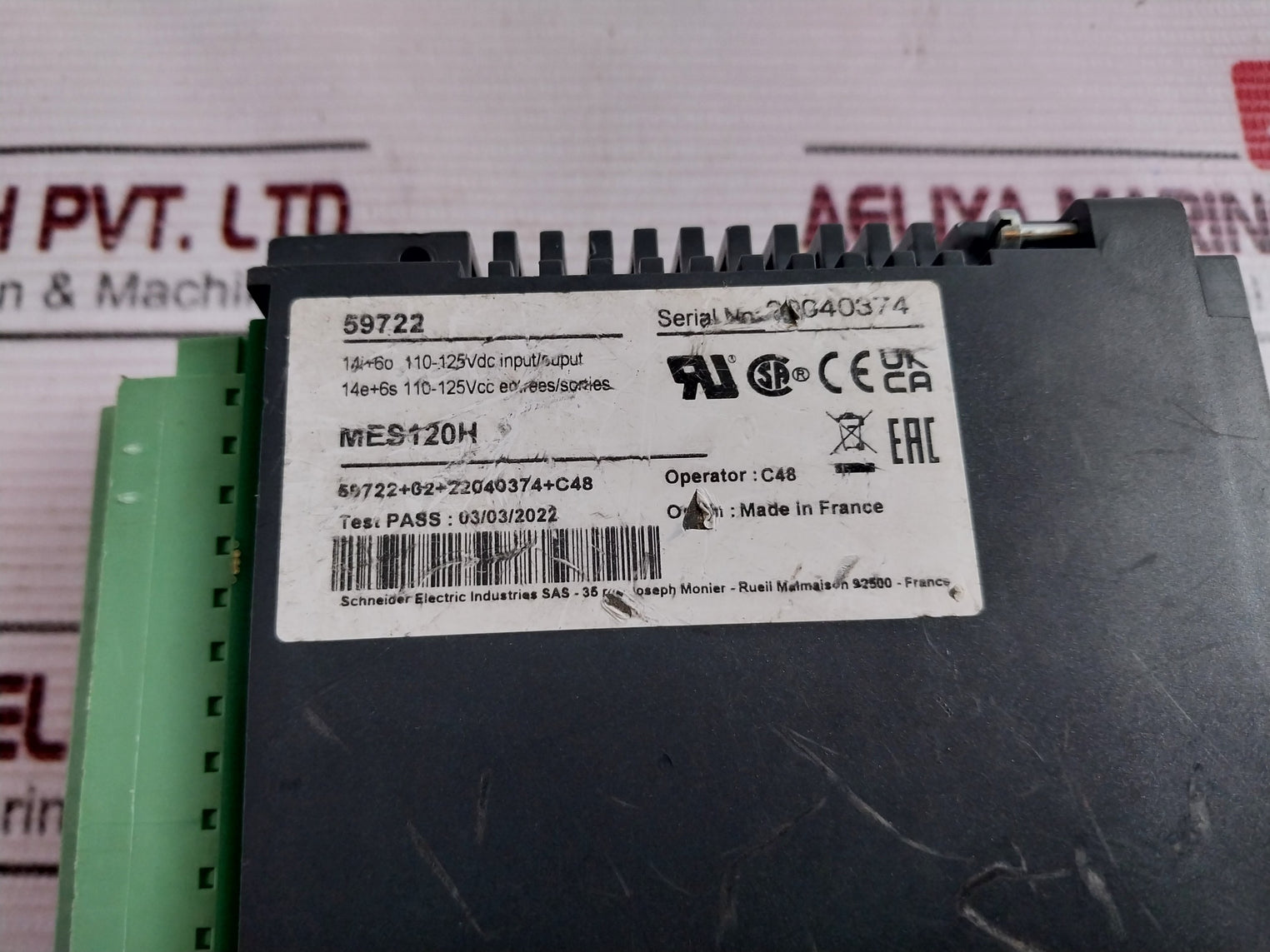 Schneider Electric MES120H Input/Output Module BBV20554