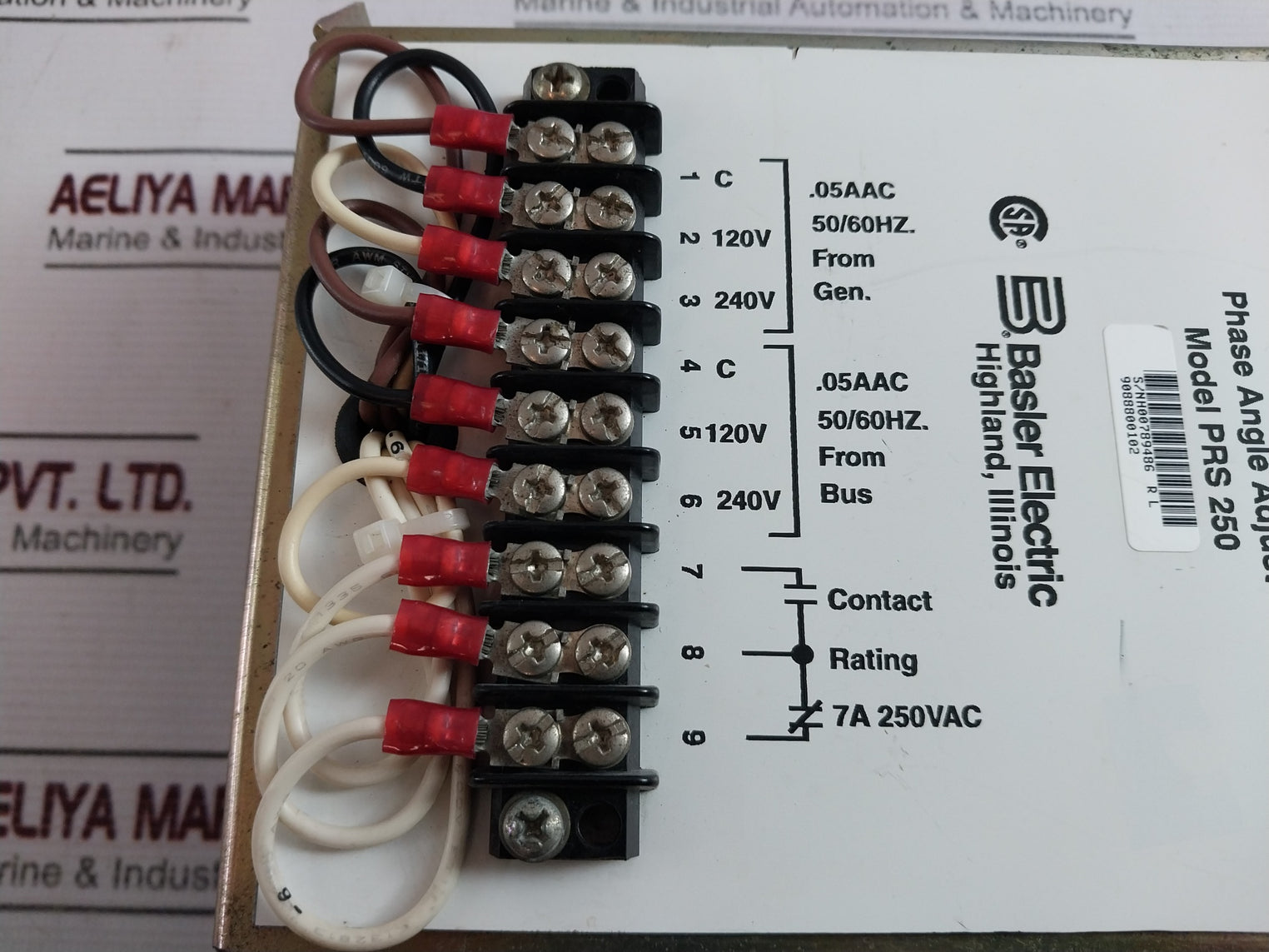 Basler Electric PRS 250 Veri-Sync Relay 7A 250VAC