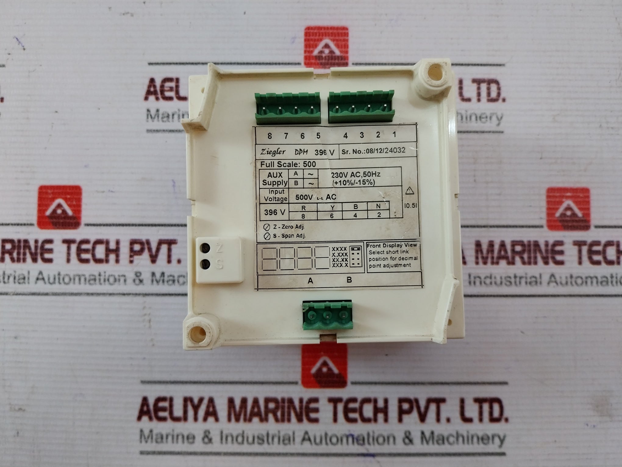 Ziegler Dpm 396V Ac Voltmeter