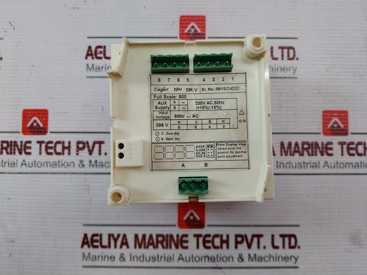 Ziegler Dpm 396V Ac Voltmeter