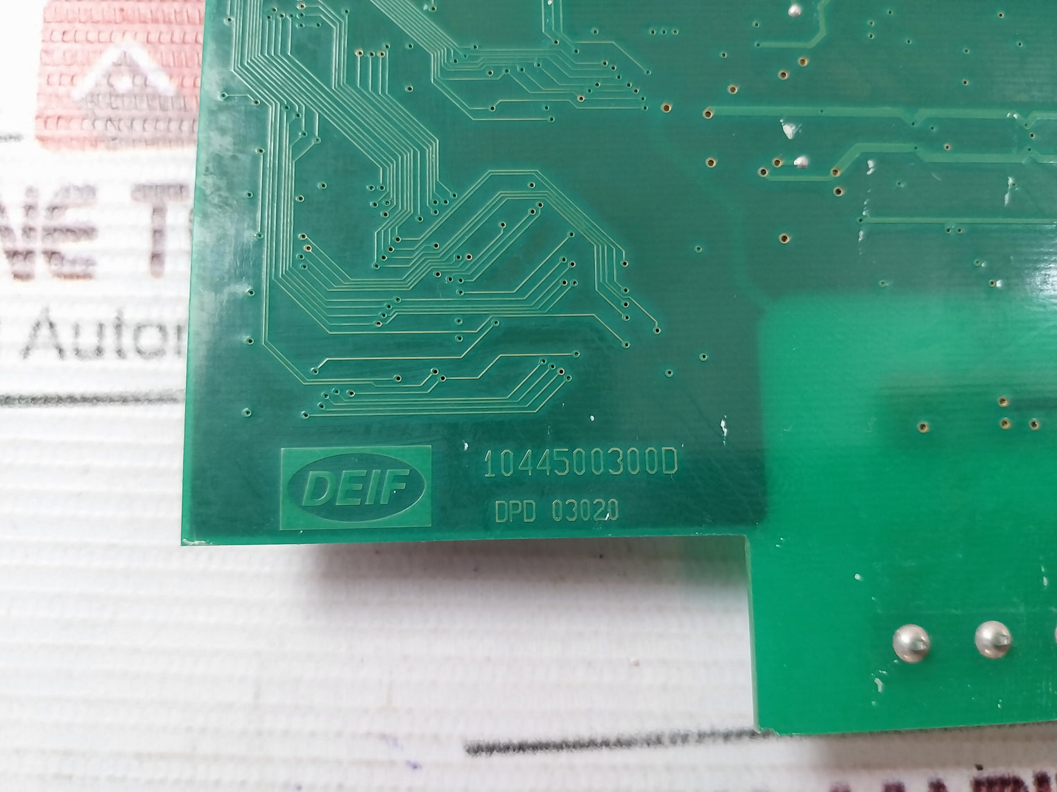 Deif 1044500300D Printed Circuit Board Dpd 03020