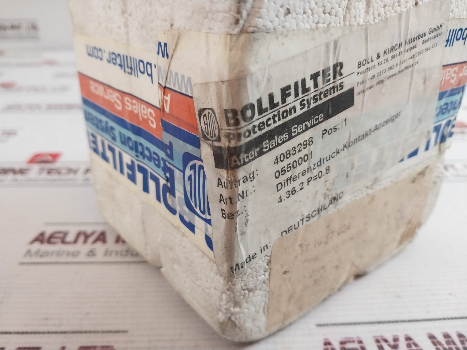 Bollfilter 4.36.2 Differential Pressure Indicator