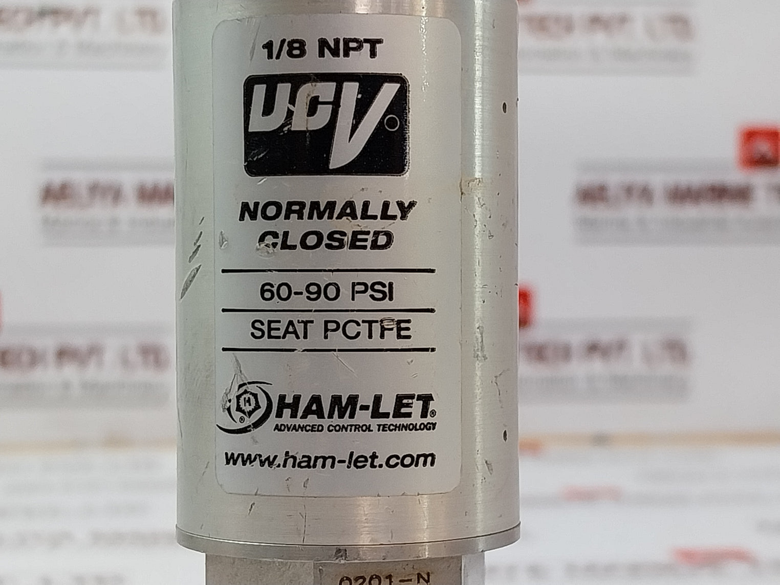 Ham-let Hm20-4Vkc-gf4M4-sp-300Psi Pneumatic Diaphragm Valve Ss316L 60-90 Psi