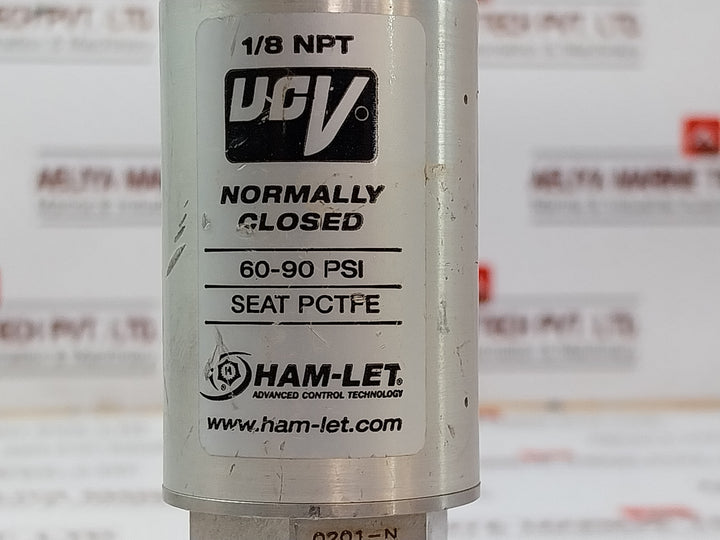 Ham-let Hm20-4Vkc-gf4M4-sp-300Psi Pneumatic Diaphragm Valve Ss316L 60-90 Psi