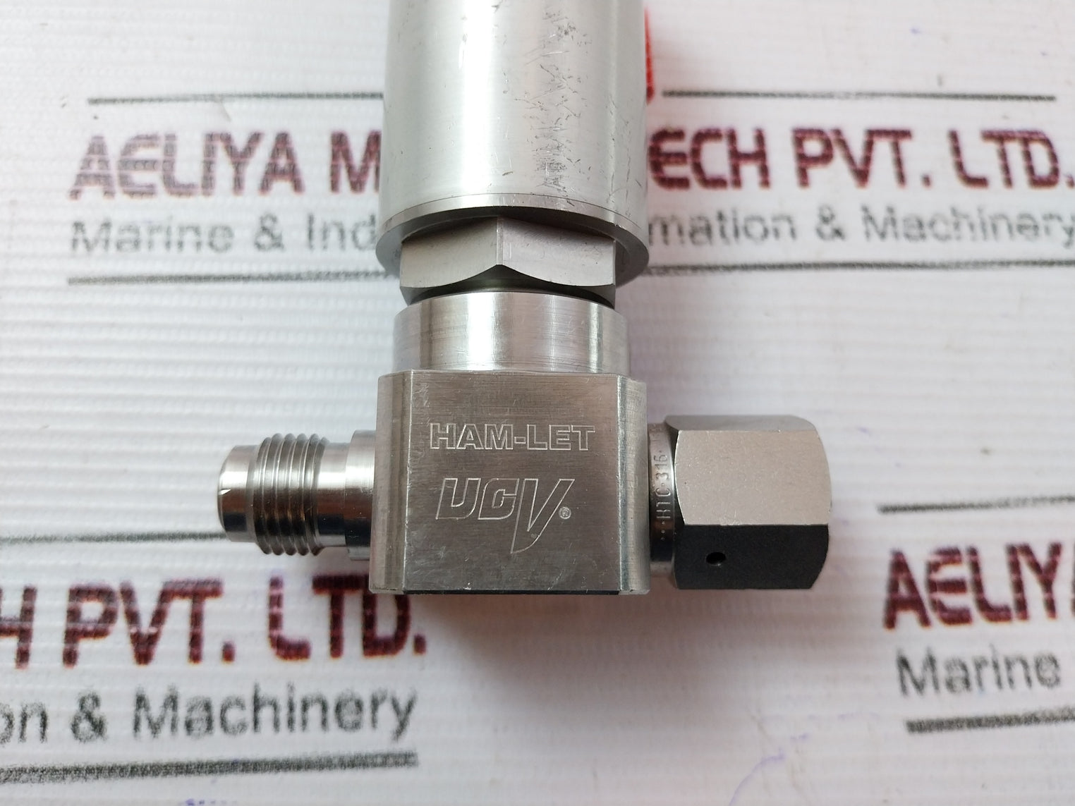 Ham-let Hm20-4Vkc-gf4M4-sp-300Psi Pneumatic Diaphragm Valve Ss316L 60-90 Psi