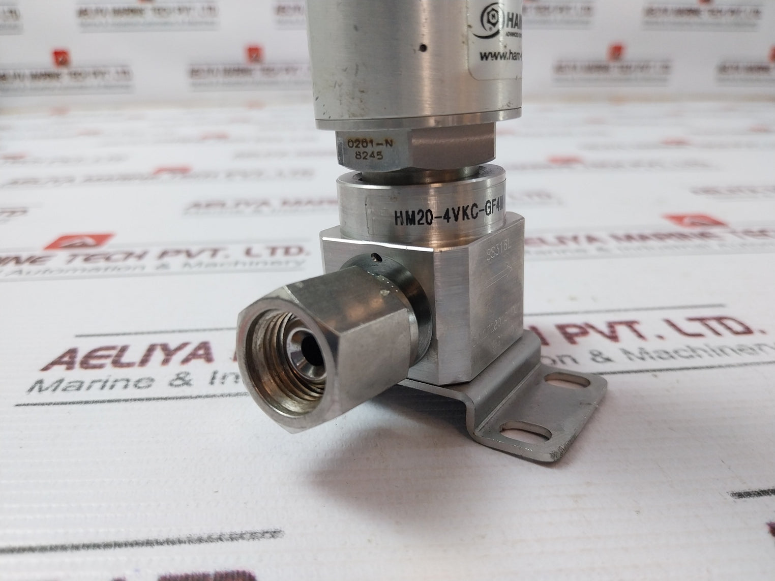 Ham-let Hm20-4Vkc-gf434-sp-300Psi Pneumatic Diaphragm Valve 1/8 Npt