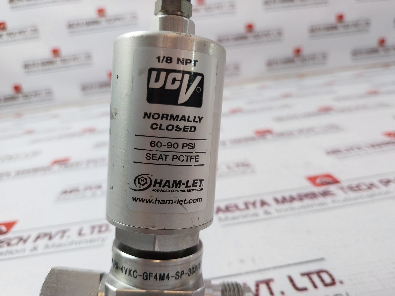 Ham-let Hm20-4Vkc-gf434-sp-300Psi Pneumatic Diaphragm Valve 1/8 Npt