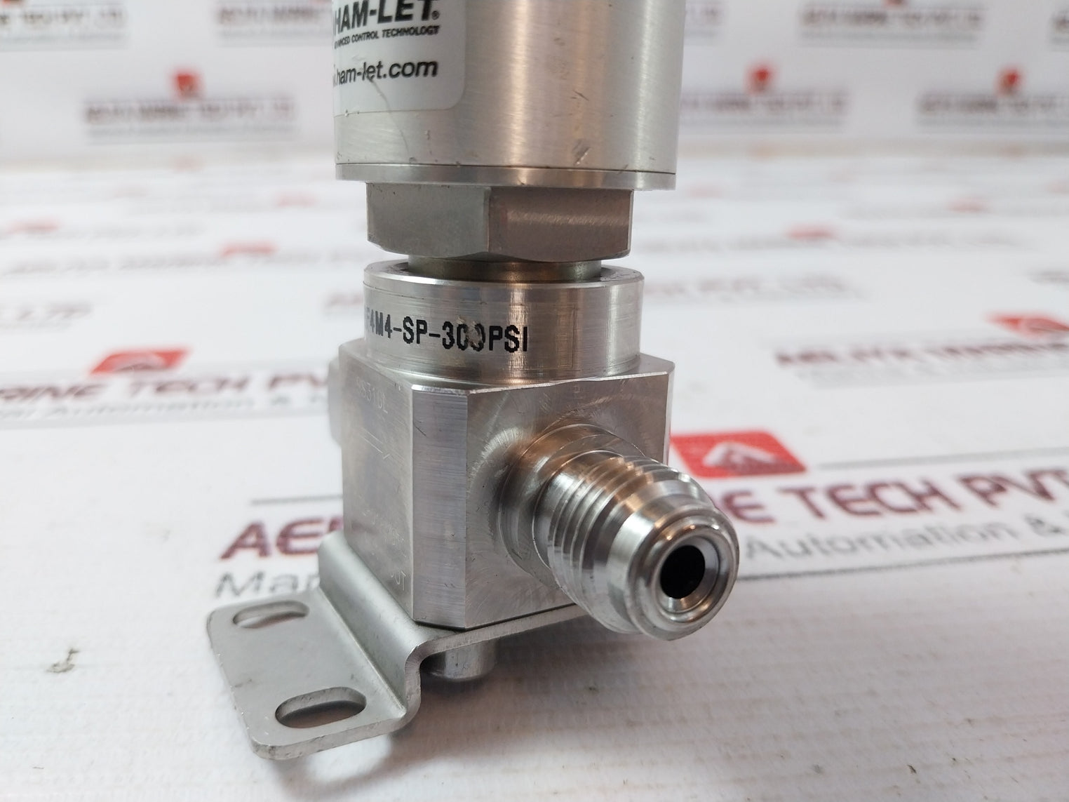 Ham-let Hm20-4Vkc-gf434-sp-300Psi Pneumatic Diaphragm Valve 1/8 Npt