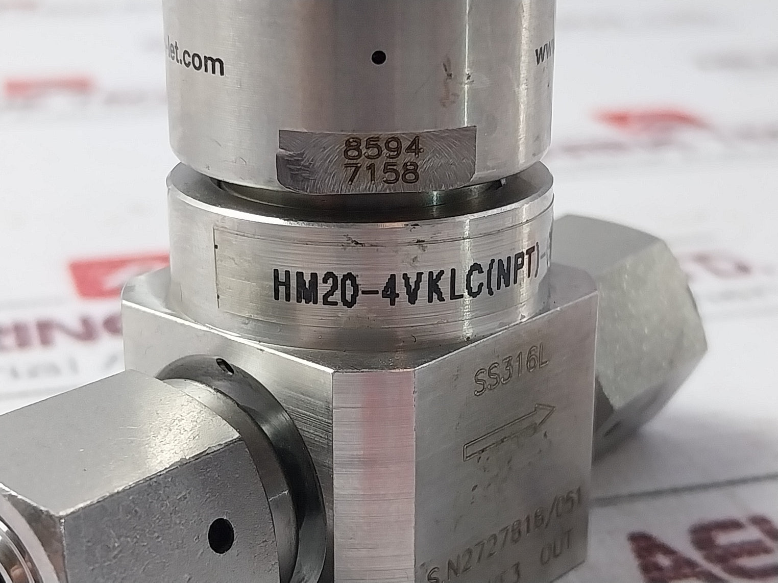 Ham-let Hm20-4Vklc(Npt)-gf4-150Psi Air Operated Valves