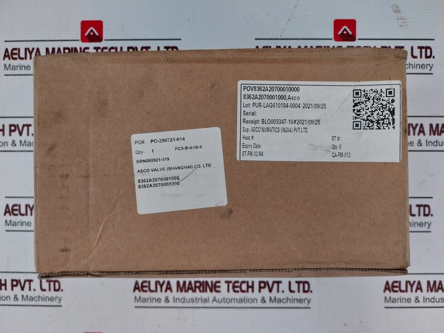 Asco 8362A2070001000 3-Way, 2 Position Valve 40-200PSI 3/8 NPT