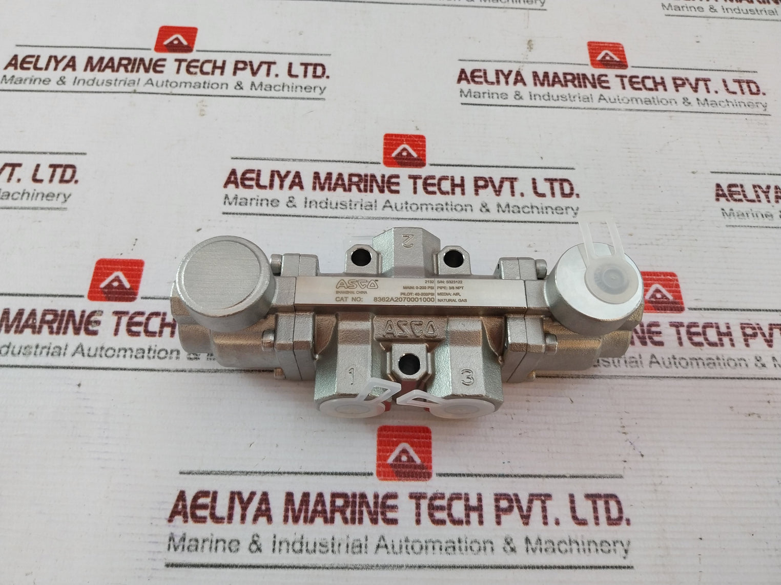 Asco 8362A2070001000 3-Way, 2 Position Valve 40-200PSI 3/8 NPT