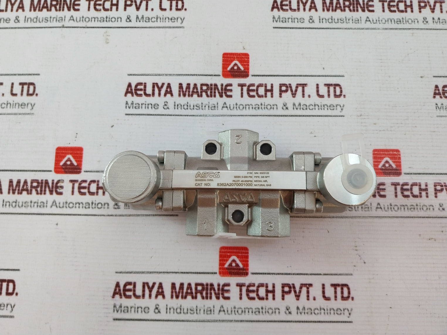 Asco 8362A2070001000 3-Way, 2 Position Valve 40-200PSI 3/8 NPT