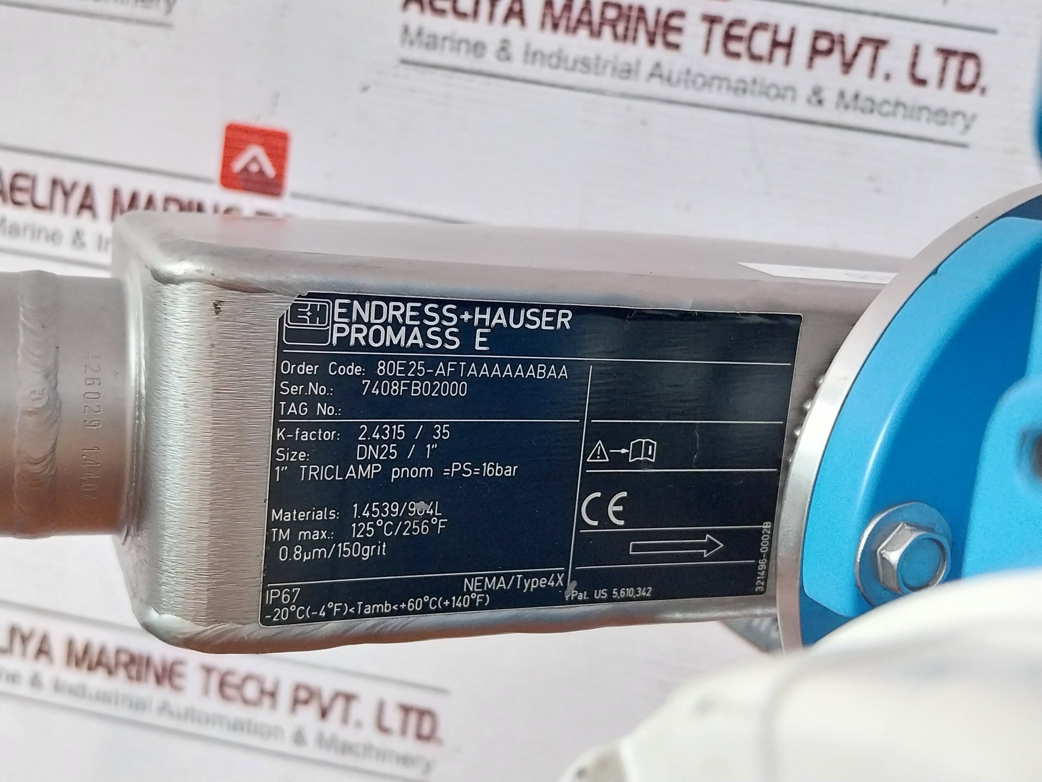 Endress+Hauser 80E25-aftaaaaaabaa Promass 80 E Flowmeter