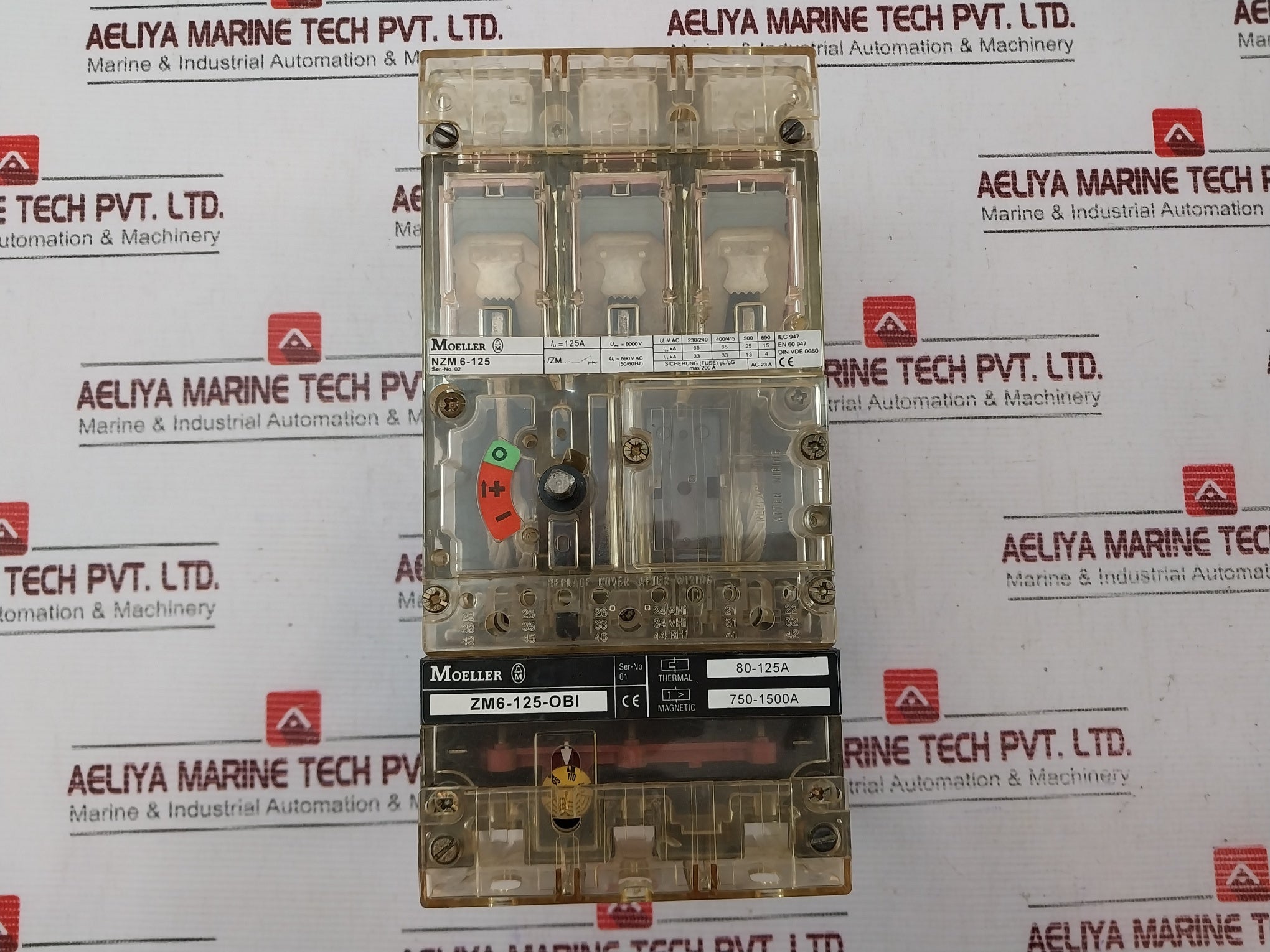 Moeller Nzm 6-125 Circuit Breaker Zm6-125-obi