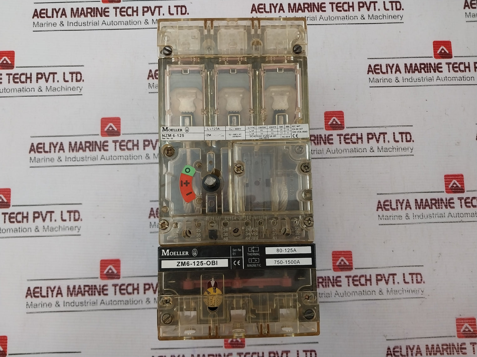 Moeller Nzm 6-125 Circuit Breaker Zm6-125-obi