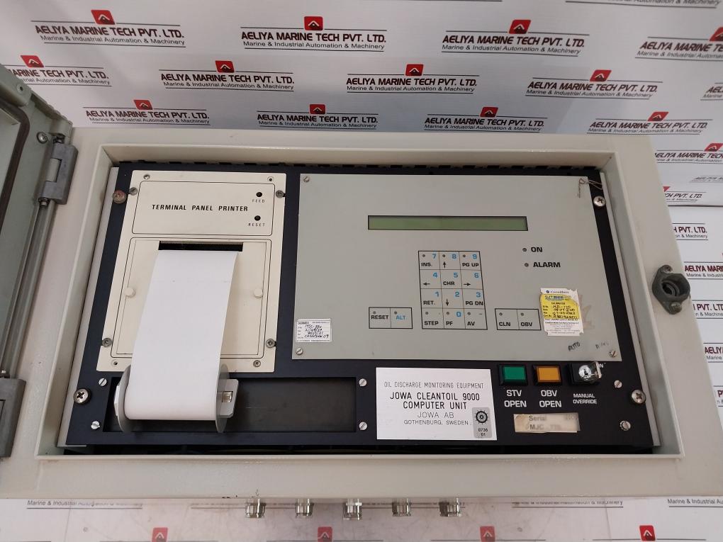 Jowa Cleantoil 9000 Oil Discharge Monitoring Equipment 220 Vac