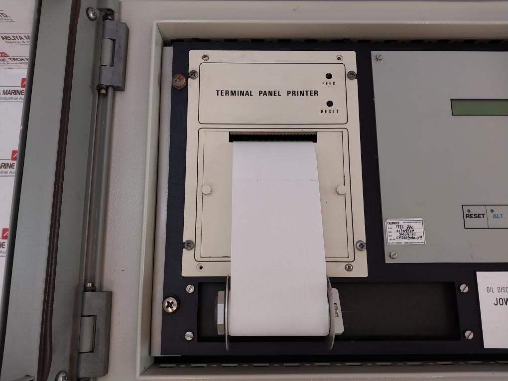 Jowa Cleantoil 9000 Oil Discharge Monitoring Equipment 220 Vac