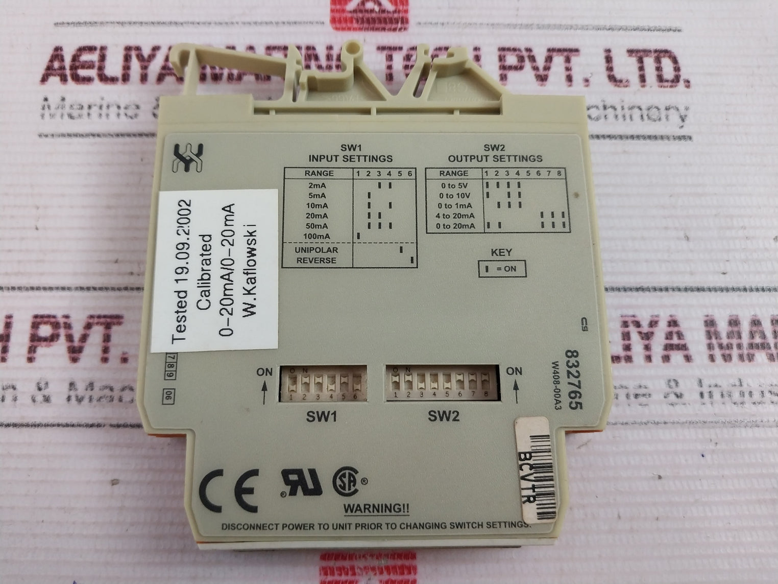 Weidmuller W408-00A3 Analogue Isolator 9 To 30Vdc Power