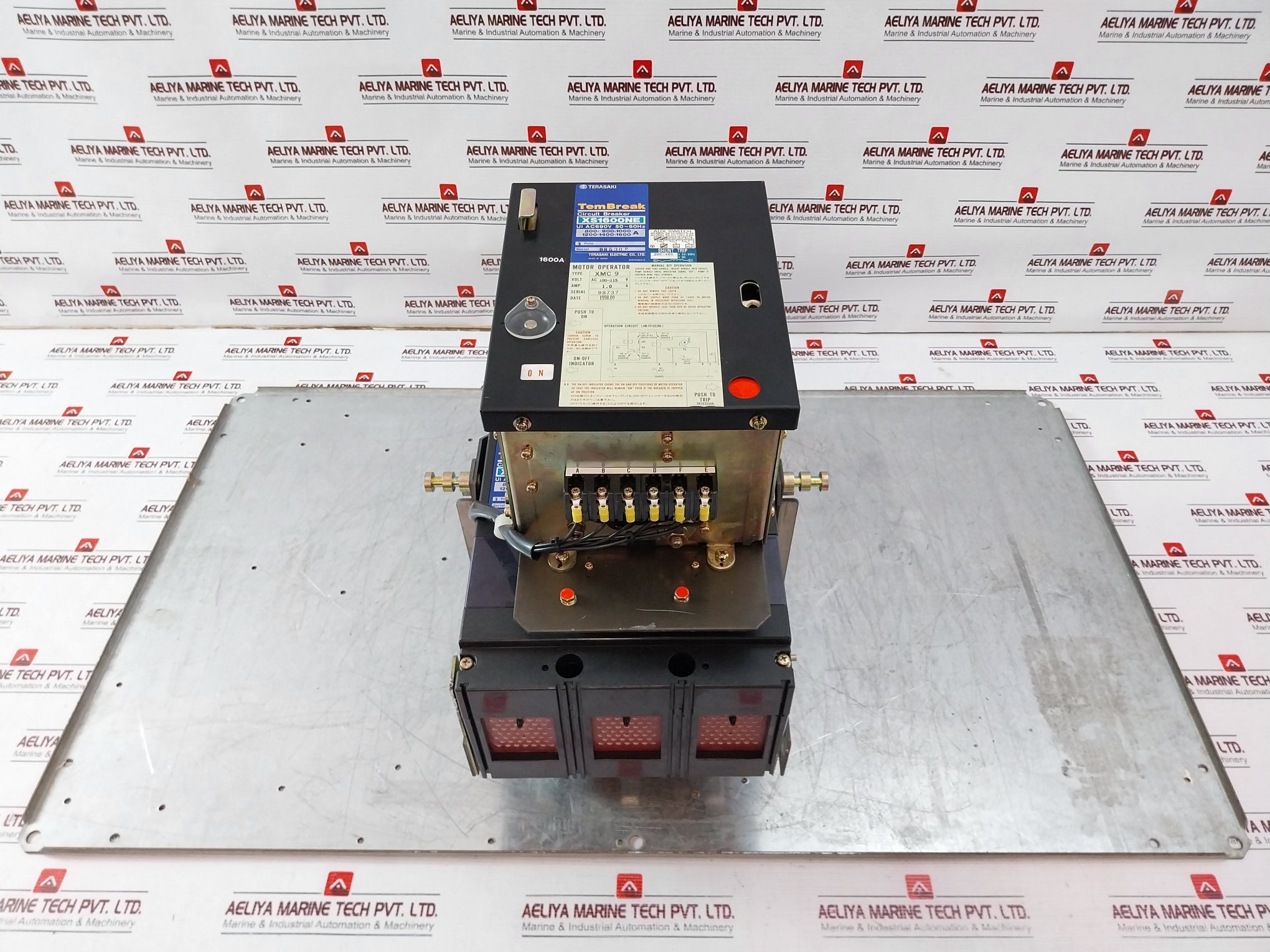 Terasaki Electric Xs1600ne Circuit Breaker Xmc 9 Motor Operator 1600 A 3 Pole