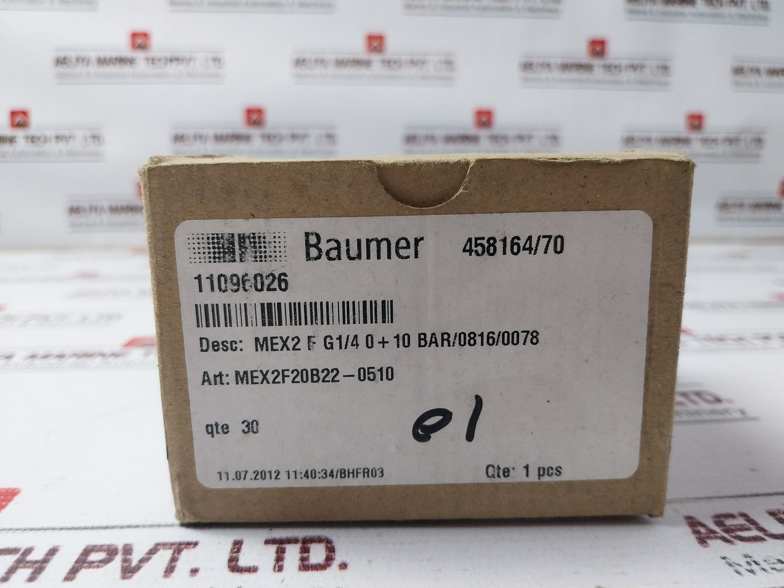 Baumer 1.4404 Pressure Gauge